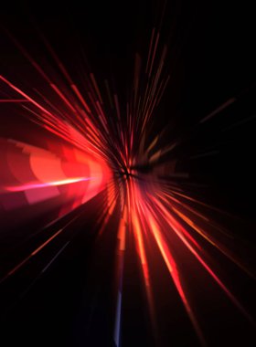 Fütürist mercek patlaması. Parlayan parçacıkları ve çizgileri olan ışık patlaması yıldızı. Güzel soyut ışın arkaplanı.