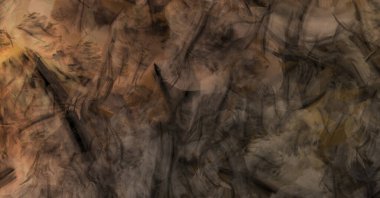 Modern sanat. Taranmış Boyalı Soyut Arkaplan. Fırça darbesi ile boyanmış. Boya darbeleri. 2B Görüntü