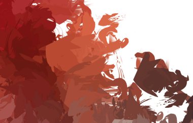 Duvar sanatı Eşsiz ve yaratıcı illüstrasyon. Fırça darbesi ile boyanmış. Renkli fırça darbelerinin soyut arkaplanı. Fırçalanmış canlı duvar kâğıdı. Boyalı sanatsal yaratım.