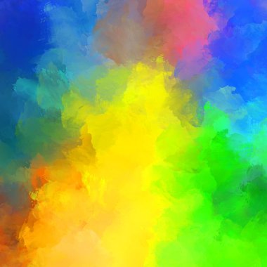 Yaratıcı soyut resim. Artistik fırça darbeleriyle donatılmış. Renkli ve canlı bir illüstrasyon. boyalı sanat.