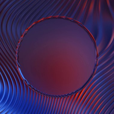 Soyut çerçeveli arkaplan. Renkli, canlı, dalgalı bir duvar kağıdı. Merkezi çerçeveli yaratıcı grafik 2d çizim. Dinamik şekilli modaya uygun sıvı örtüsü.