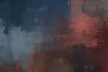 Çapraz vahşi fırça darbeleriyle arka plan. Renkli ve canlı bir tasvir. Boyalı sanat. Yaratıcı soyut resim.