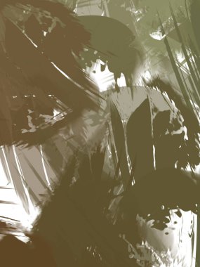 Renkli fırça darbelerinin soyut arkaplanı. fırçalanmış canlı duvar kağıdı. resmedilmiş sanat eseri. Eşsiz ve yaratıcı illüstrasyon.