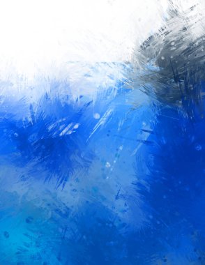 Yaratıcı soyut resim. Artistik fırça darbeleriyle donatılmış. Renkli ve canlı bir illüstrasyon. boyalı sanat