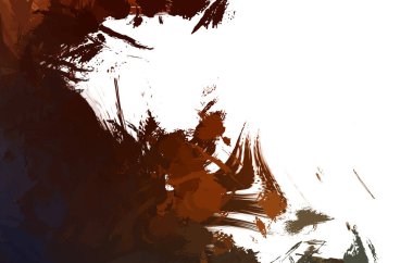 Duvar sanatı Eşsiz ve yaratıcı illüstrasyon. Fırça darbesi ile boyanmış. Renkli fırça darbelerinin soyut arkaplanı. Fırçalanmış canlı duvar kâğıdı. Boyalı sanatsal yaratım.