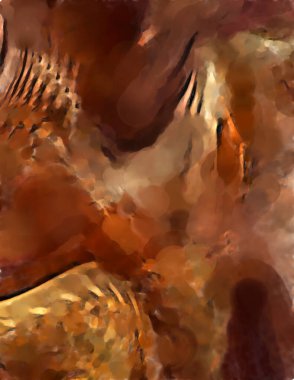 Modern sanat. Renkli çağdaş sanat eserleri. Renkli boya darbeleri. Soyut arkaplanda fırça darbeleri. fırça boyası.