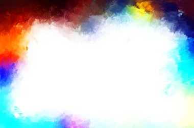 Modern sanat. Taranmış Boyalı Soyut Arkaplan. Fırça darbesi ile boyanmış. Boya darbeleri. 2B Görüntü