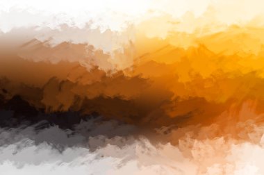 Renkli fırça darbelerinin 2D çizimi. Dekoratif desenli resim. canlı boya desenli arkaplan.