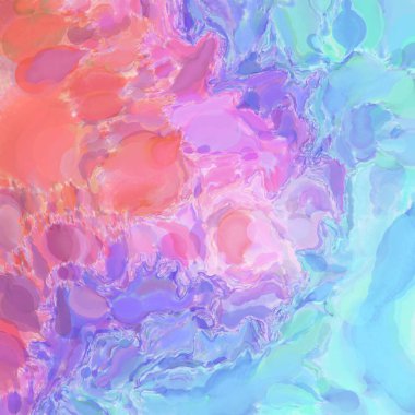 Çağdaş sanat. El işçiliğinin renkli dokusu. Modern resim. Yüzeyde suluboya vuruşlar. Sanatsal arkaplan resmi. Tablo üzerinde soyut resim. Fırça darbeleri. 