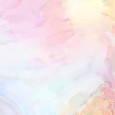 Çağdaş sanat. El işçiliğinin renkli dokusu. Modern resim. Yüzeyde suluboya vuruşlar. Sanatsal arkaplan resmi. Tablo üzerinde soyut resim. Fırça darbeleri. 