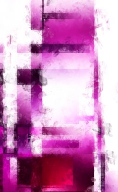 Modern sanat. Renkli çağdaş sanat eserleri. Renkli boya darbeleri. Soyut arkaplanda fırça darbeleri. Fırça boyası. Eşsiz duvar sanatı.