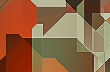 Üçgen arka planda üst üste dizayn ediliyor. Soyut geometrik duvar kağıdı. Geometrik renkli üçgen şekiller.