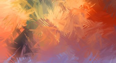 Renkli fırça darbelerinin soyut arkaplanı. fırçalanmış canlı duvar kağıdı. resmedilmiş sanat eseri. Eşsiz ve yaratıcı illüstrasyon.