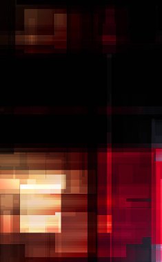 Fütürist soyut geometrik duvar kağıdı. Geometrik renkli şekiller. Dikdörtgen şekilli arka plan. Bir teknolojinin dijital illüstrasyonuName.