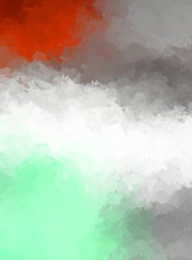 Yaratıcı soyut resim. Artistik fırça darbeleriyle donatılmış. Renkli ve canlı bir illüstrasyon. boyalı sanat.