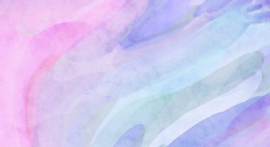 Alkol mürekkebini andıran rahatlatıcı fırça darbelerinin modern resmi. Poster, duvar sanatı, afiş, kart, kitap kapağı veya ambalaj için pastel renkli suluboya resim.