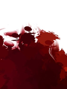 Taranmış Boyalı Soyut Arkaplan. Vahşi kaotik fırça darbeleri. Boya darbeleri. 2D İllüstrasyon. Fırça darbeli resim. 