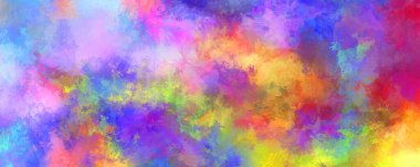 Sanatsal soyut arkaplan. Doku boyalı duvar kağıdı. Boya darbeleriyle yaratıcı bir illüstrasyon. Fırça desenli resim.