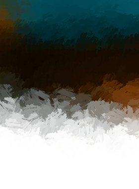 Canlı fırça darbeleriyle boyanmış. Renkli desenli resim. Fırçalanmış duvar kağıdını boya.