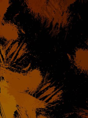 Vahşi fırça darbeleriyle yaratıcı soyut resim. Artistik fırça darbeleriyle donatılmış. Renkli ve canlı bir tasvir. Boyalı sanat.