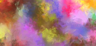 Sanatsal soyut arkaplan. Doku boyalı duvar kağıdı. Boya darbeleriyle yaratıcı bir illüstrasyon. Fırça desenli resim.