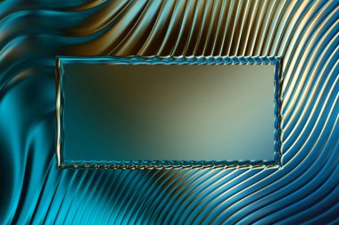 Soyut çerçeveli arkaplan. Renkli, canlı, dalgalı bir duvar kağıdı. Merkezi çerçeveli yaratıcı grafik 2d çizim. Dinamik şekilli modaya uygun sıvı örtüsü.