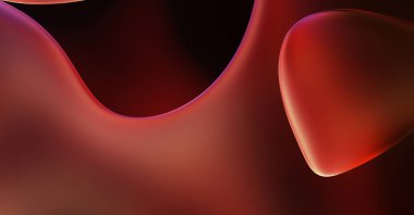 Soyut arkaplan. Değişken renk değişim dalgaları, dinamik hareketlerle. Işık dalgalarının neon renkli soyut tasarımı. Duvar kağıdı, afiş, arkaplan, kart, kitap illüstrasyonu, web sitesi.