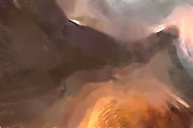 Soyut arkaplanda pürüzlü fırça darbeleri. Fırça boyası. Renkli boya darbeleri. Eşsiz duvar sanatı. Tuvaldeki modern sanat. Renkli çağdaş sanat eserleri. 