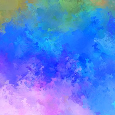 Boya darbeleri. 2D İllüstrasyon. Taranmış Boyalı Soyut Arkaplan. Fırça darbesi ile boyanmış. Modern sanat.