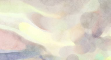 Alkol mürekkebini andıran rahatlatıcı fırça darbelerinin modern resmi. Poster, duvar sanatı, afiş, kart, kitap kapağı veya ambalaj için pastel renkli suluboya resim.