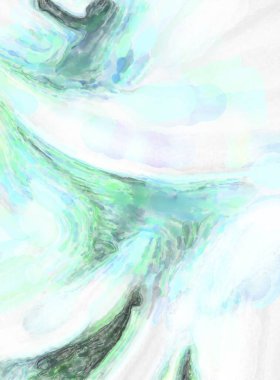 Modern fırça darbeleri. Pastel renklerde suluboya resim. Poster, duvar sanatı, afiş, kart, kitap kapağı veya ambalaj için sakinleştirici kompozisyonun yumuşak renkli çizimi. 