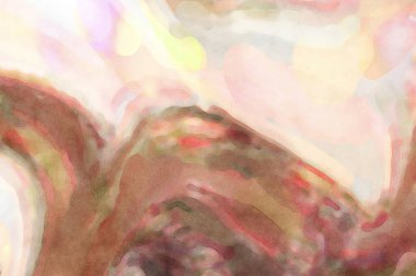 El yapımı sürreal soyut desenli suluboya. Modern sanatsal resim. 2D çizim. Arkaplan boyası karışımı. Yaratıcı duvar sanatı. Çağdaş sanat