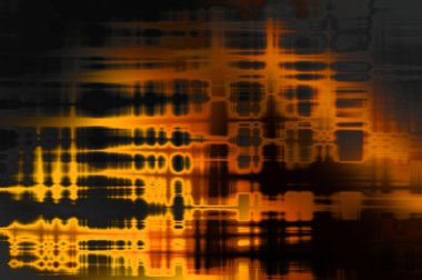 Soyut arkaplan. Yaşlanmış grunge dokusunda geometrik elementler. Farklı renk desenli grafiksel illüstrasyon.