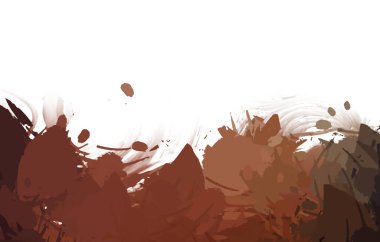 Taranmış Boyalı Soyut Arkaplan. Vahşi kaotik fırça darbeleri. Boya darbeleri. 2D İllüstrasyon. Fırça darbeli resim. 