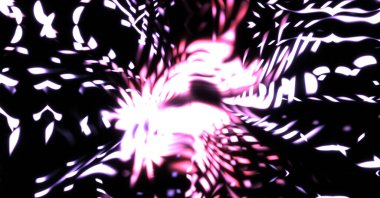 Işık parçacık izleri. Parlayan parçacıkları ve çizgileri olan ışık patlaması yıldızı. Güzel hareketli soyut ışın arkaplanı.