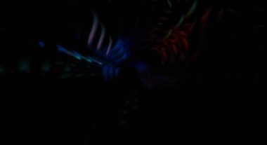 Işık parçacık izleri. Parlayan parçacıkları ve çizgileri olan ışık patlaması yıldızı. Güzel hareketli soyut ışın arkaplanı.