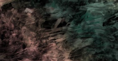 Modern sanat. Taranmış Boyalı Soyut Arkaplan. Fırça darbesi ile boyanmış. Boya darbeleri. 2B Görüntü