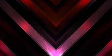 Soyut parlayan geometrik ışıklar arka planda. Fraktal simetrik grafik çizimi. Parıldayan ve parıldayan çubukları kesiştir.