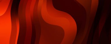 Soyut arkaplan. Renkli dalgalı tasarım duvar kağıdı. yaratıcı grafik 2D çizim. Dinamik şekilli modaya uygun sıvı örtüsü.