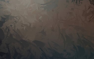 Vahşi fırça darbeleri. Taranmış Boyalı Soyut Arkaplan. Fırça darbesi ile boyanmış. Boya darbeleri. 2B Görüntü.