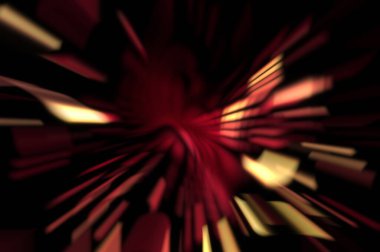 Işık parçacık izleri. Parlayan parçacıkları ve çizgileri olan ışık patlaması yıldızı. Güzel hareketli soyut ışın arkaplanı.