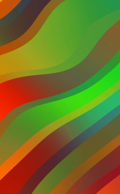 Soyut arkaplan. Renkli dalgalı tasarım duvar kağıdı. yaratıcı grafik 2D çizim. Dinamik şekilli modaya uygun sıvı örtüsü.