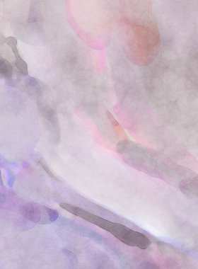 Yumuşak suluboya duvar kağıdı. Hafifçe fırçalanmış renkleri olan sanatsal bir resim. Pastel renkler arkaplana dokunmuş. Soyut duvar sanatı..