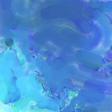 El yapımı sürreal soyut desenli suluboya. Modern sanatsal resim. 2D çizim. Arkaplan boyası karışımı. Yaratıcı duvar sanatı. Çağdaş sanat.