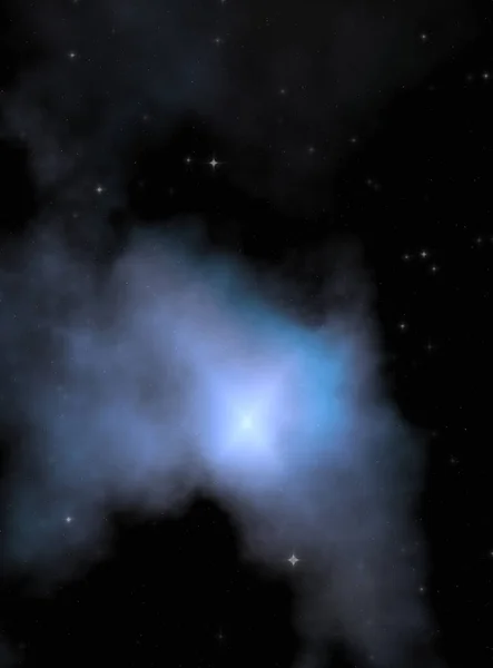 Campo Estelar Espacio Galaxia Con Nebulosa Colorida Fondo Ciencia Ficción — Foto de Stock