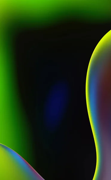 유동적 색깔의 변화는 역동적 움직임과 물결을 일으킵니다 네온은 광파의 추상적 — 스톡 사진