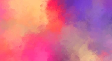 Yaratıcı soyut resim. Artistik fırça darbeleriyle donatılmış. Renkli ve canlı bir illüstrasyon. boyalı sanat.