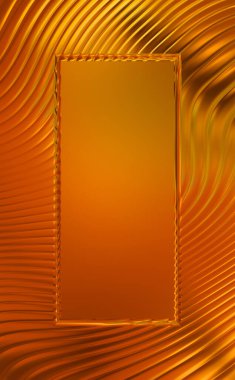 Soyut çerçeveli arkaplan. Renkli, canlı, dalgalı bir duvar kağıdı. Merkezi çerçeveli yaratıcı grafik 2d çizim. Dinamik şekilli modaya uygun sıvı örtüsü.