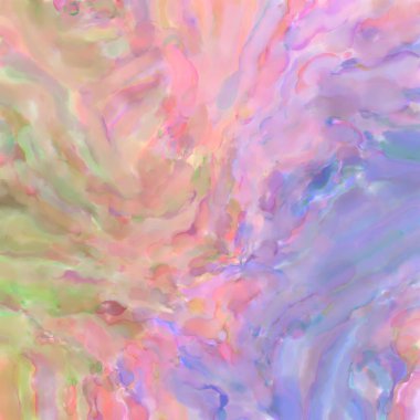 El yapımı sürreal soyut desenli suluboya. Modern sanatsal resim. 2D çizim. Arkaplan boyası karışımı. Yaratıcı duvar sanatı. Çağdaş sanat.