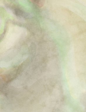 Alkol mürekkebini andıran rahatlatıcı fırça darbelerinin modern resmi. Poster, duvar sanatı, afiş, kart, kitap kapağı veya ambalaj için pastel renkli suluboya resim.